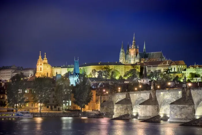 Framed Print : Prague at dusk Framed Print : Prague at dusk