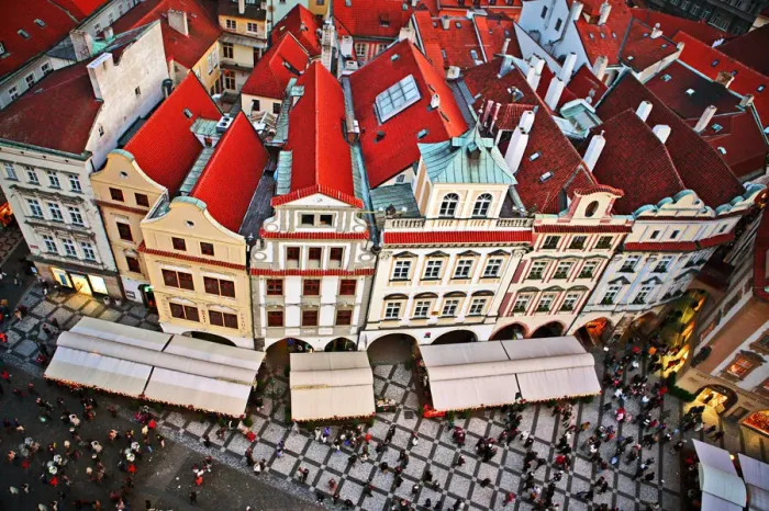 Framed Print : Prague Old Town Square from the Astronomical Clock Framed Print : Prague Old Town Square from the Astronomical Clock