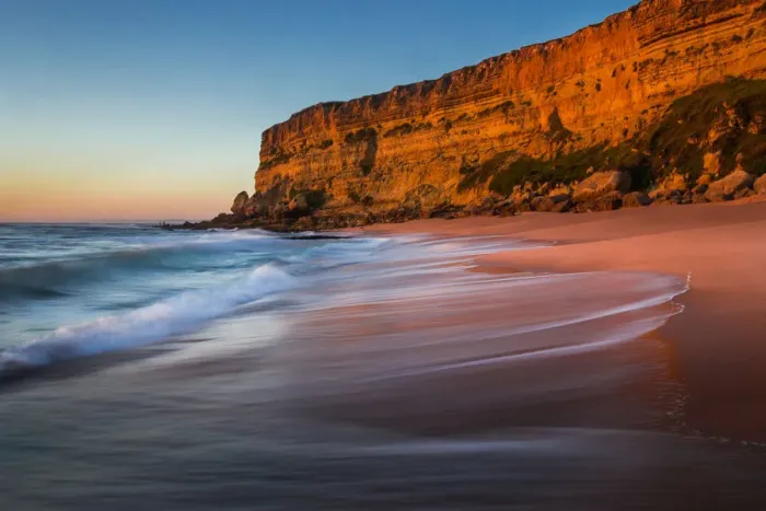 Framed Print : Praia da Foz backwash