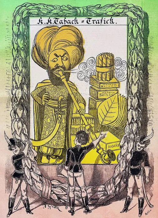 Framed Print : Praise the Turkish tobacco and pipe smoking arts, poster for water pipe and cigars