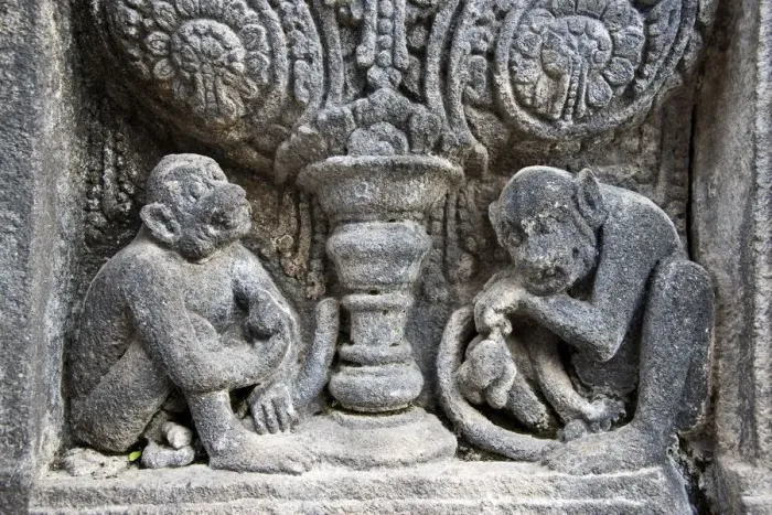 Framed Print : Prambanan Temple wall details Framed Print : Prambanan Temple wall details