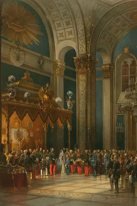 Framed Print : Prayer during the Coronation of Alexander II