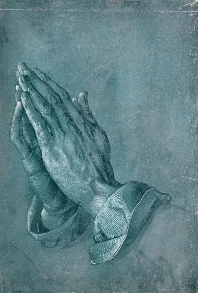 Albrecht Durer's Praying Hands Print, circa 1508. Art Prints
