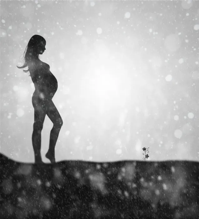 Framed Print : Pregnancy. Digital art Framed Print : Pregnancy. Digital art