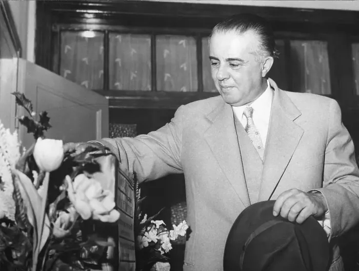 Framed Print : Prem. Enver Hoxha At Ballot Box, Albania Framed Print : Prem. Enver Hoxha At Ballot Box, Albania
