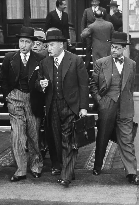 Framed Print : Premier Deladier Leaving The Elysee Framed Print : Premier Deladier Leaving The Elysee