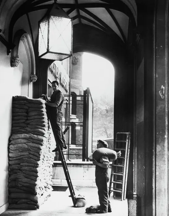Framed Print : Preparation for an air raid Framed Print : Preparation for an air raid