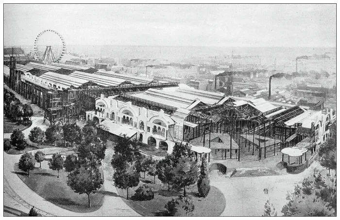 Framed Print : Preparation for the Paris Exposition Universelle 1900 (1899)