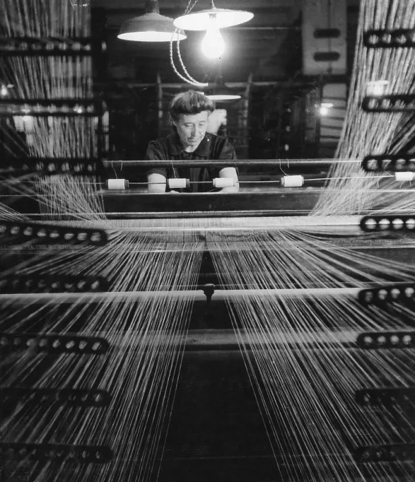 Framed Print : Preparing A Loom Framed Print : Preparing A Loom
