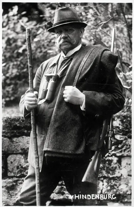 Framed Print : Pres. Hindenburg; Holding Cane; 3 / 4 Leng Framed Print : Pres. Hindenburg; Holding Cane; 3 / 4 Leng