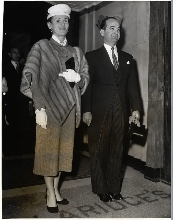 Framed Print : Pres. And Mrs. Figueres Leave Hotel Framed Print : Pres. And Mrs. Figueres Leave Hotel