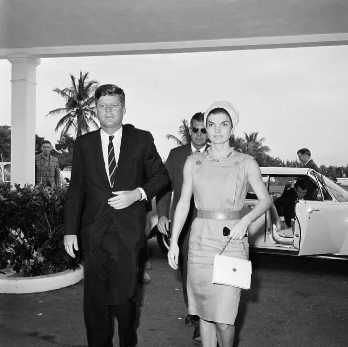 Framed Print : Pres. And Mrs. Kennedy Return To Hospital