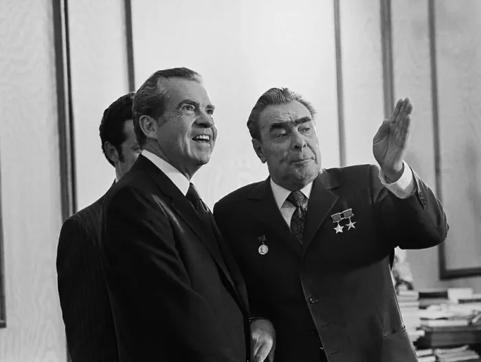 Framed Print : Pres. Nixon And Soviet Leader Brezhnev Framed Print : Pres. Nixon And Soviet Leader Brezhnev
