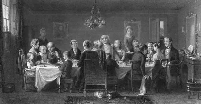 Framed Print : Presentation Of The Christmas Pudding