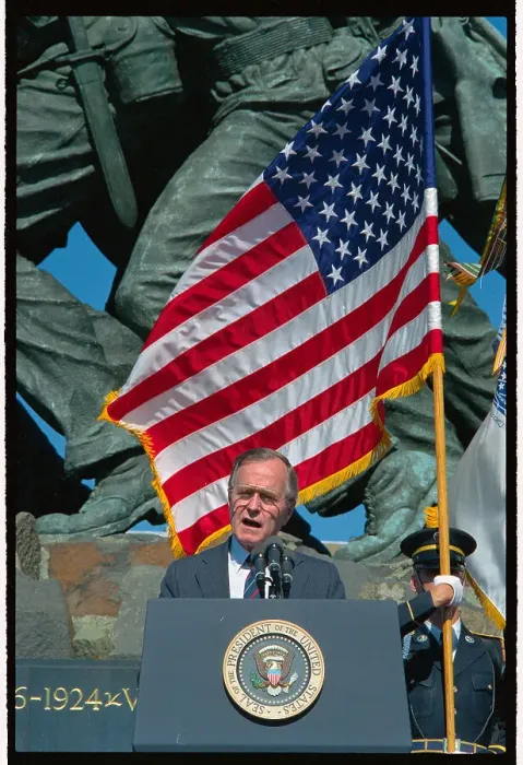 Framed Print : President Bush Giving a Speech Framed Print : President Bush Giving a Speech