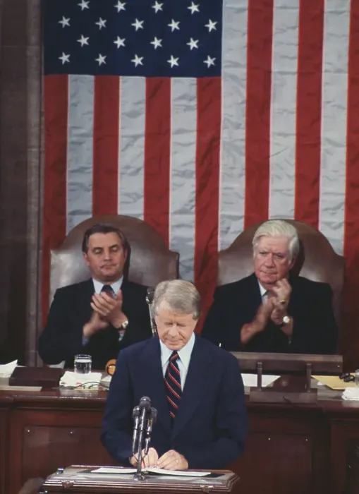 Framed Print : President Carter Addressing Congress Framed Print : President Carter Addressing Congress