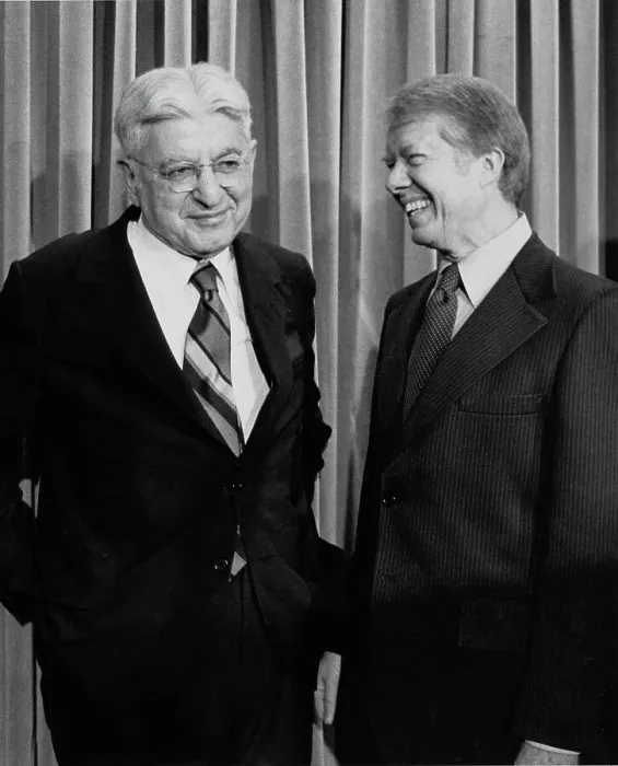 Framed Print : President Carter And Arthur Burns Framed Print : President Carter And Arthur Burns