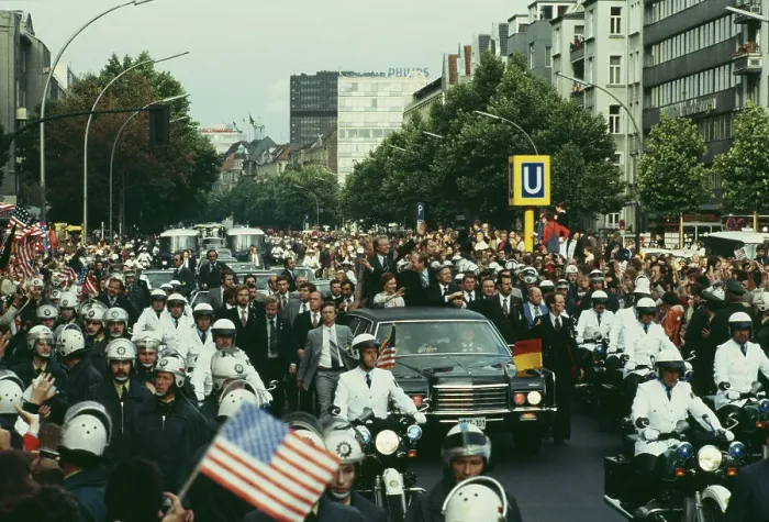 Framed Print : President Carter In Berlin Framed Print : President Carter In Berlin