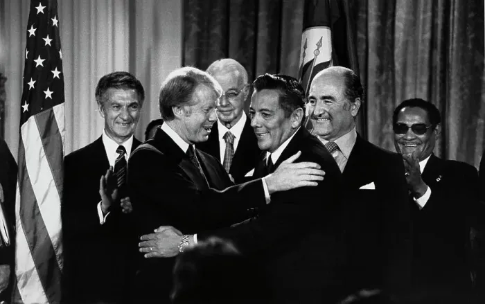 Framed Print : US President Carter And General Torrijos Framed Print : US President Carter And General Torrijos