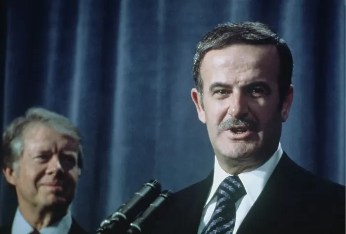 Framed Print : President Carter And Hafez Al-Assad Framed Print : President Carter And Hafez Al-Assad