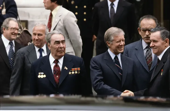 Framed Print : President Carter Hand Shake with Andrei Gromyko Framed Print : President Carter Hand Shake with Andrei Gromyko