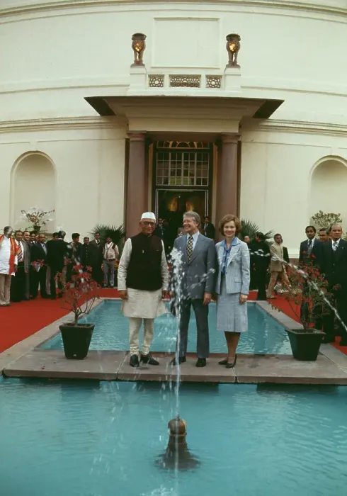 Framed Print : President Carter In India Framed Print : President Carter In India