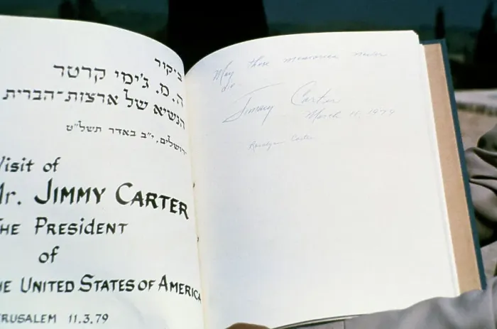 Framed Print : President Carter In Israel Framed Print : President Carter In Israel