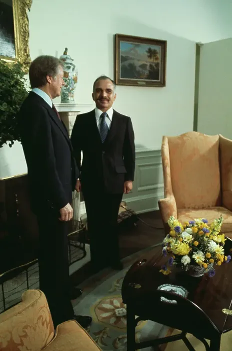 Framed Print : President Carter And King Hussein Framed Print : President Carter And King Hussein