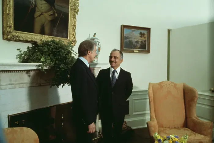 Framed Print : President Carter And King Hussein Framed Print : President Carter And King Hussein
