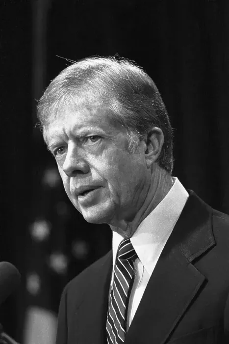 Framed Print : President Carter Making Announcement Framed Print : President Carter Making Announcement