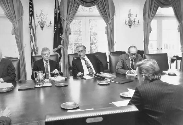 Framed Print : President Carter Meets with His Cabinet Framed Print : President Carter Meets with His Cabinet