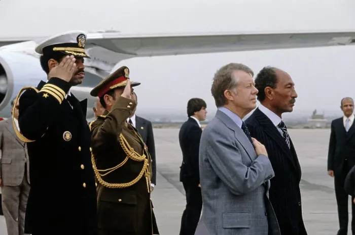 Framed Print : President Carter and President Sadat Framed Print : President Carter and President Sadat