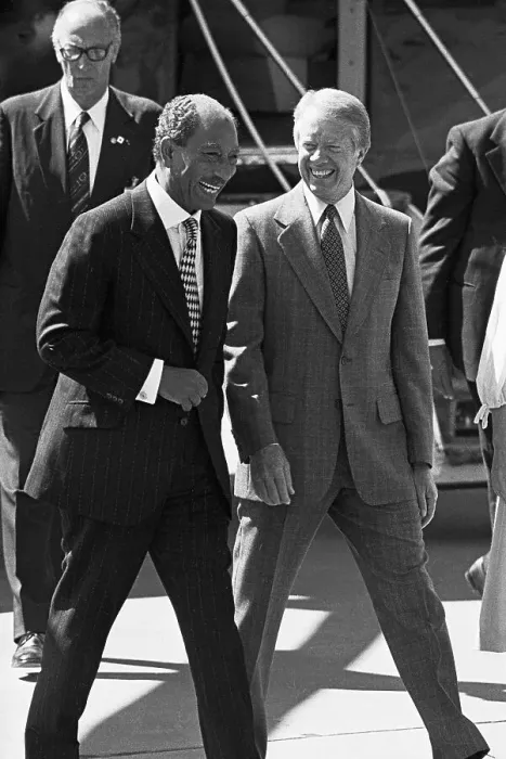 Framed Print : President Carter & President Sadat Framed Print : President Carter & President Sadat