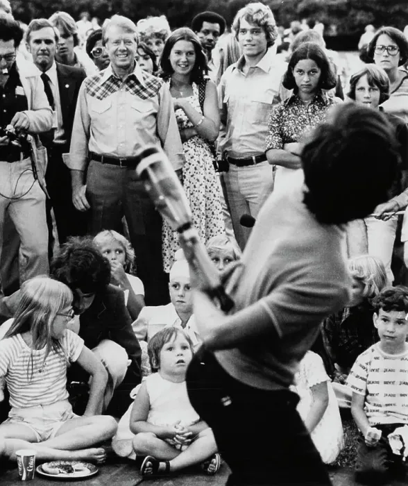 Framed Print : US President Carter At White House Family Event Framed Print : US President Carter At White House Family Event