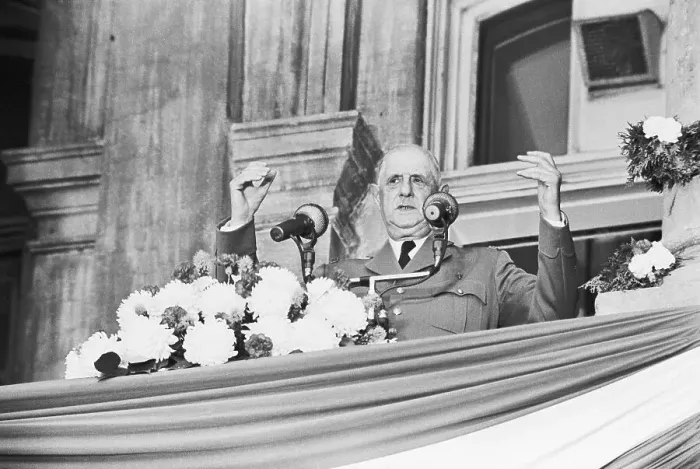 Framed Print : President Charles De Gaulle in Quebec Framed Print : President Charles De Gaulle in Quebec