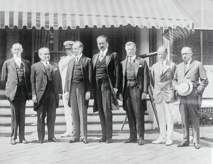 Framed Print : President Coolidge with Group Framed Print : President Coolidge with Group