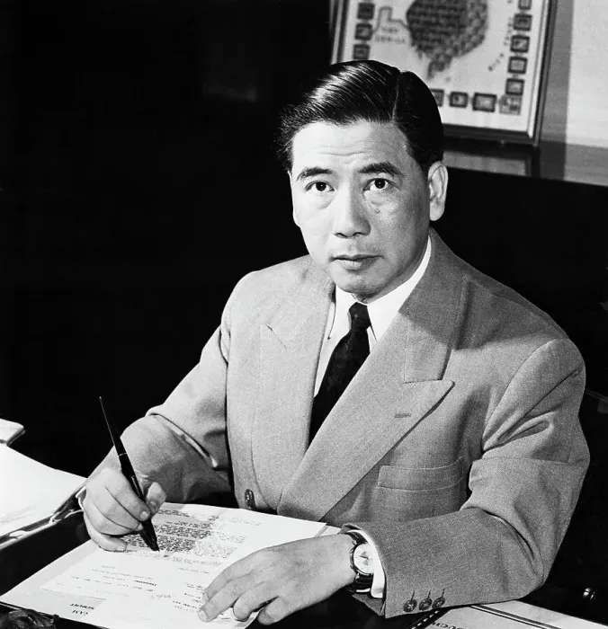 Framed Print : President Diem at Desk Framed Print : President Diem at Desk