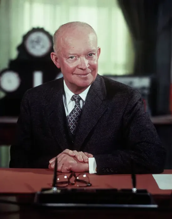 Framed Print : President Dwight Eisenhower in White House Framed Print : President Dwight Eisenhower in White House