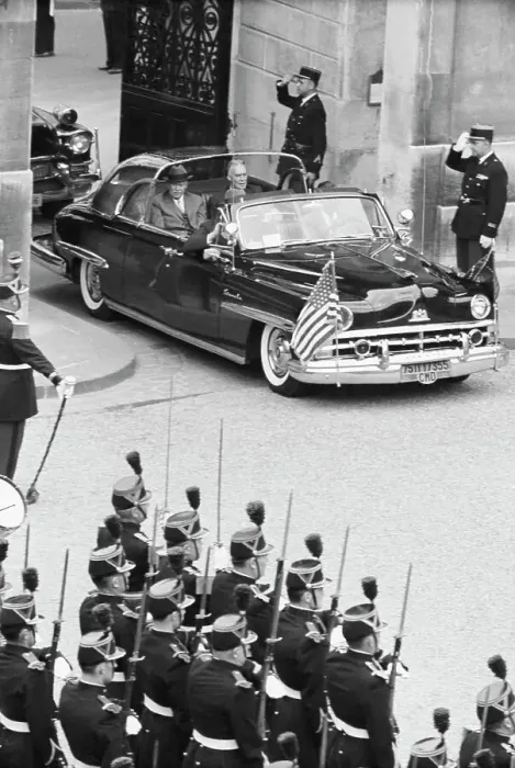Framed Print : President Eisenhower in Automobile Framed Print : President Eisenhower in Automobile