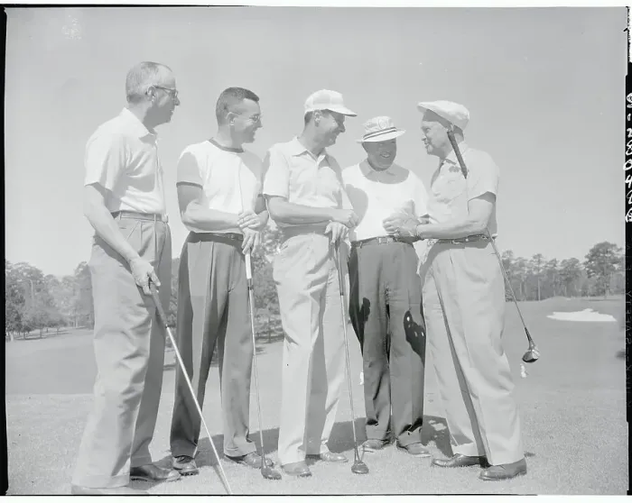 Framed Print : President Eisenhower Chatting with Golfers Framed Print : President Eisenhower Chatting with Golfers