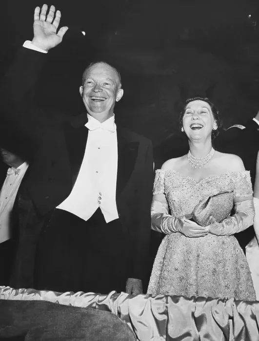 Framed Print : President Eisenhower and First Lady at Inaugural Ball Framed Print : President Eisenhower and First Lady at Inaugural Ball