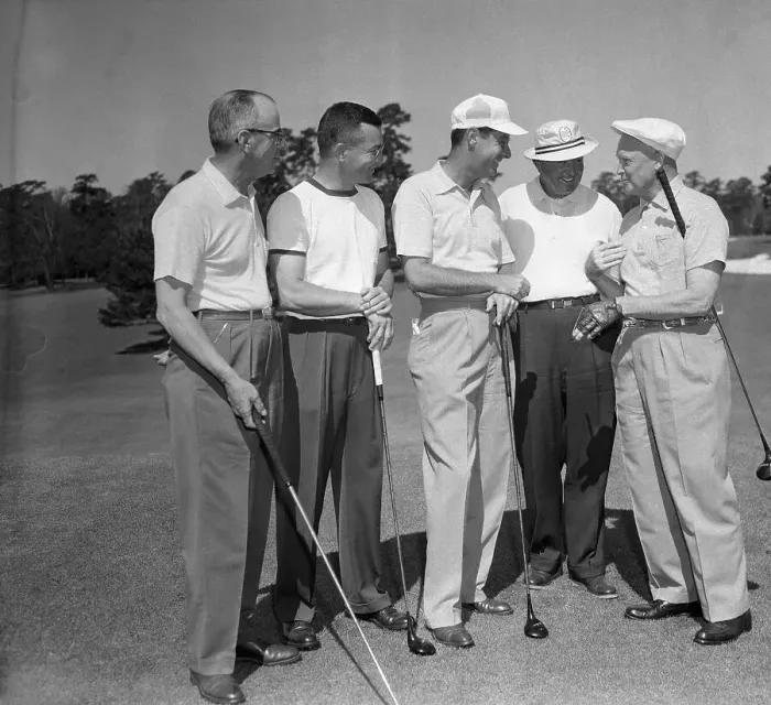 Framed Print : President Eisenhower with Friends to Play Golf Framed Print : President Eisenhower with Friends to Play Golf