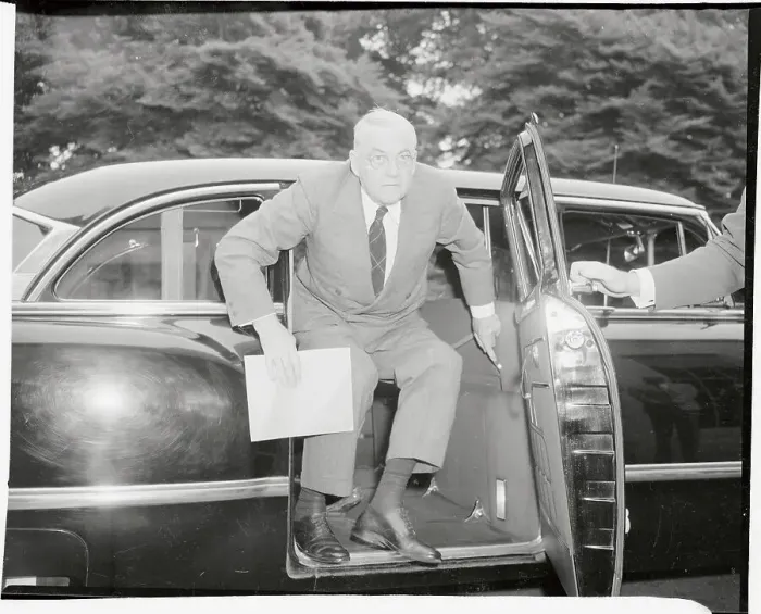 Framed Print : President Eisenhower Getting Out of a Car Framed Print : President Eisenhower Getting Out of a Car