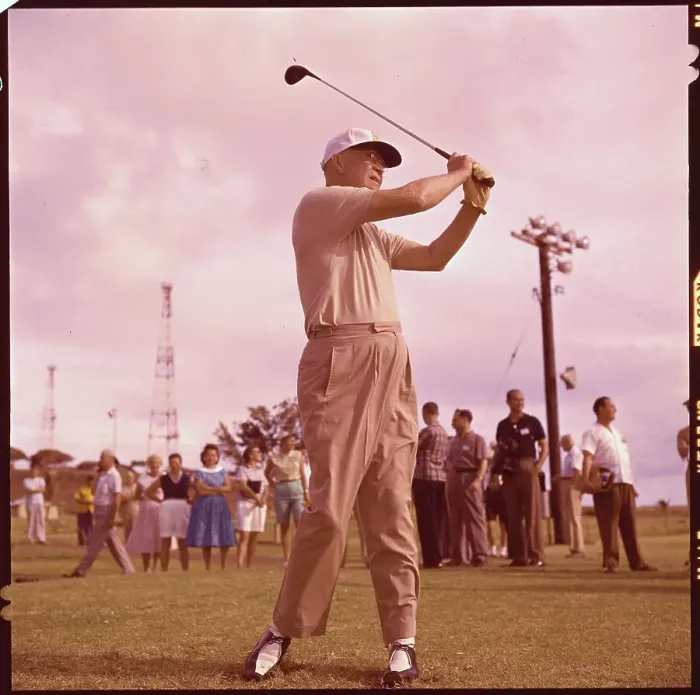 Framed Print : President Eisenhower Golfing Framed Print : President Eisenhower Golfing