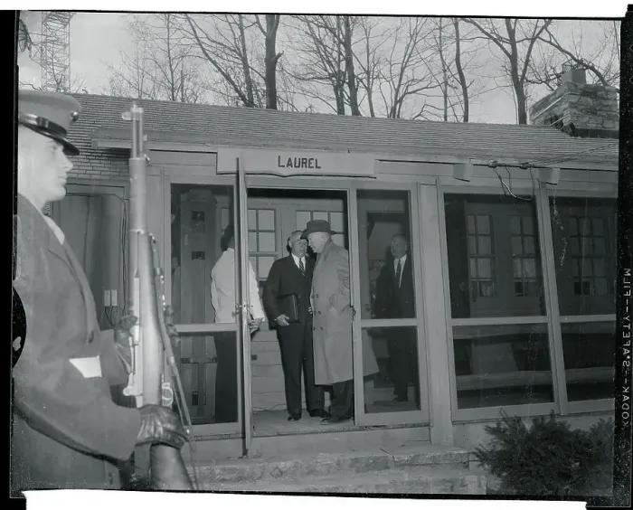 Framed Print : President Eisenhower With Harold Stassen Framed Print : President Eisenhower With Harold Stassen