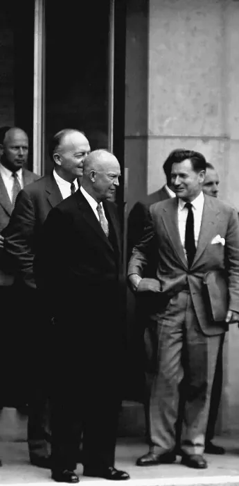 Framed Print : President Eisenhower with Harold Stassen Framed Print : President Eisenhower with Harold Stassen