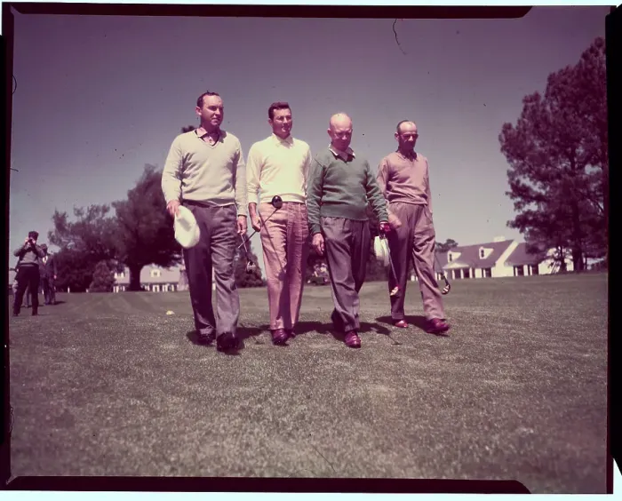 Framed Print : President Eisenhower and John Joe Patton Arranging Putt Framed Print : President Eisenhower and John Joe Patton Arranging Putt
