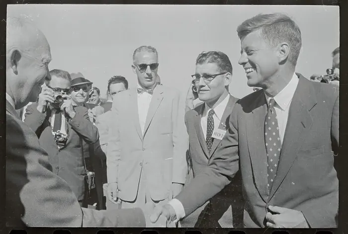 Framed Print : President Eisenhower and John Kennedy