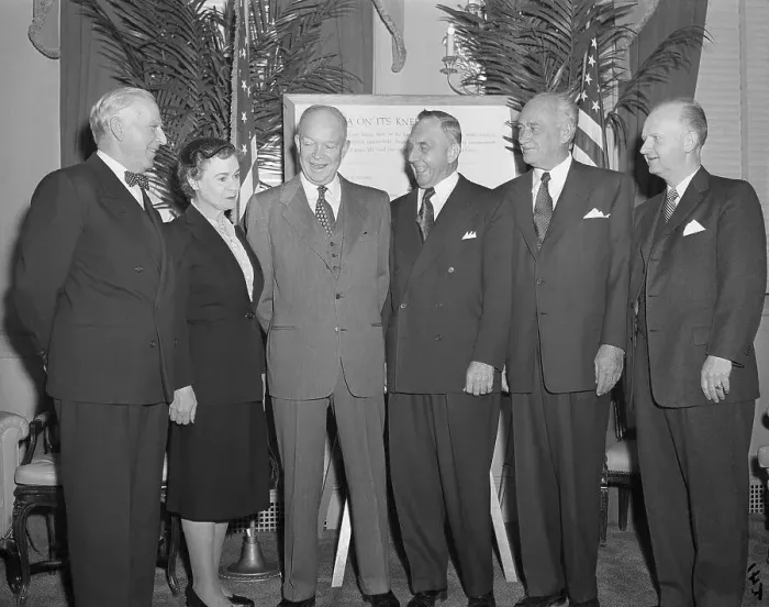 Framed Print : President Eisenhower at Prayer Breakfast Framed Print : President Eisenhower at Prayer Breakfast