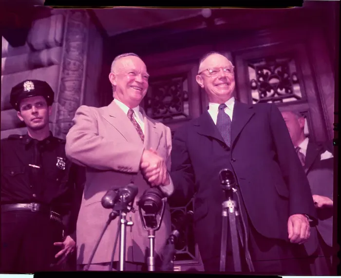 Framed Print : President Eisenhower and Robert A. Taft Shaking Hands Framed Print : President Eisenhower and Robert A. Taft Shaking Hands